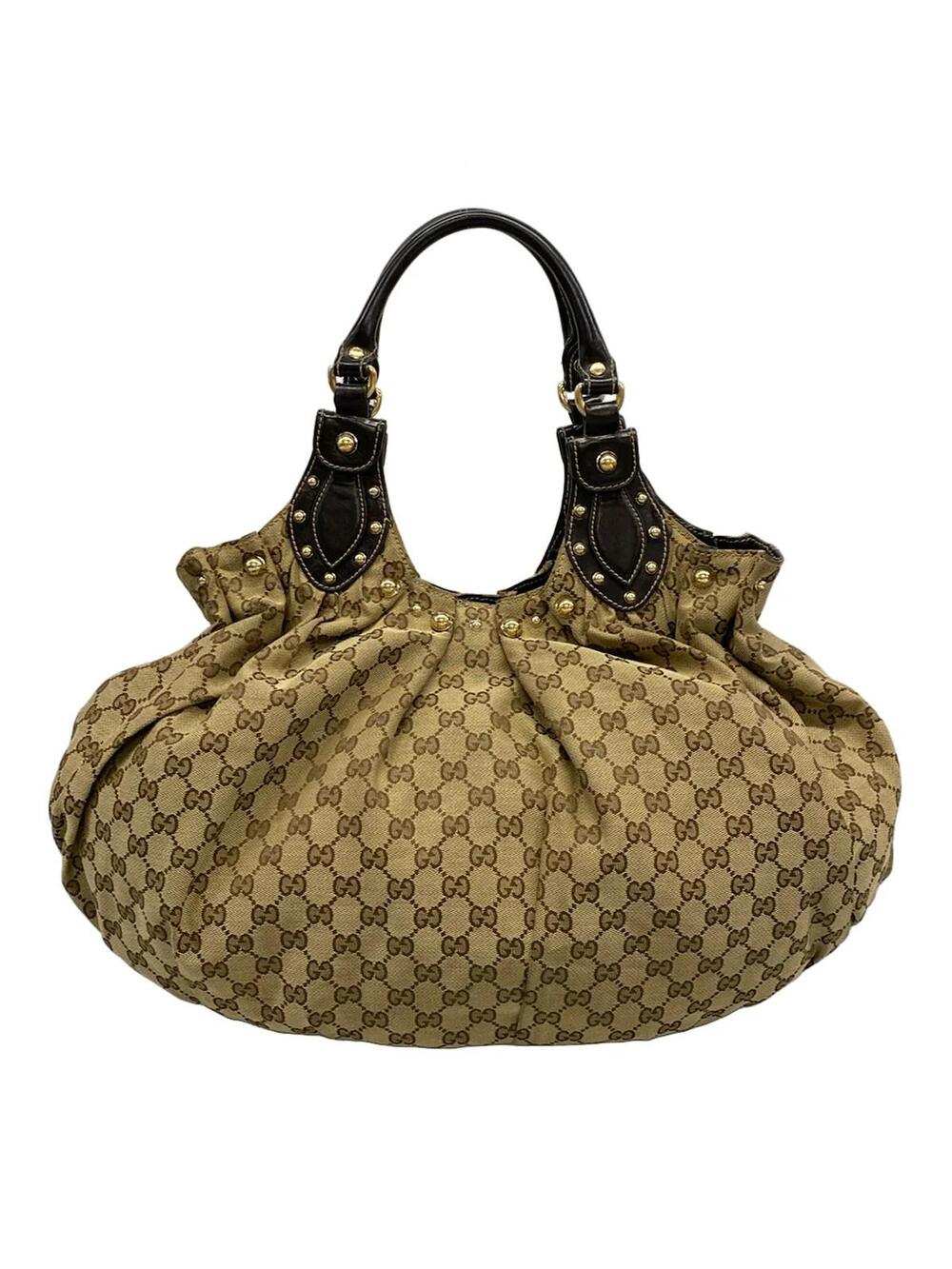 Gucci Gg Beige Dark Brown Jacquard #373513G10B